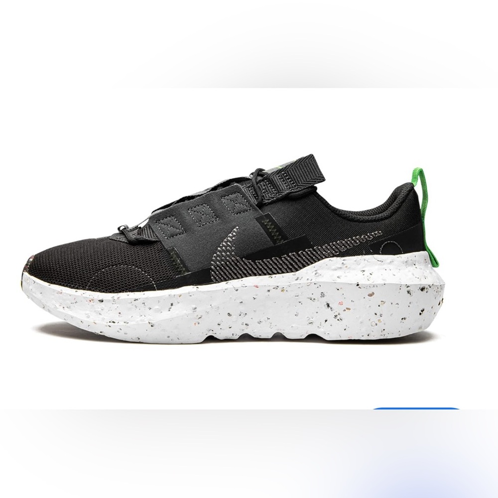 **New Nike Crater Impact Men’s Sneakers in Black, White, and Green - Size 7**